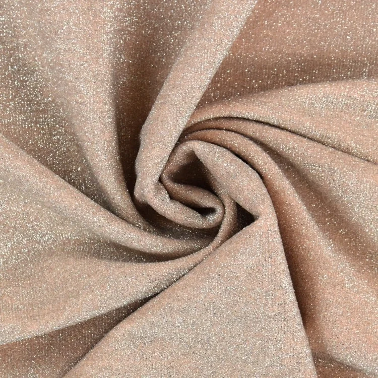 Elastic Jersey Glitzer, altrosa