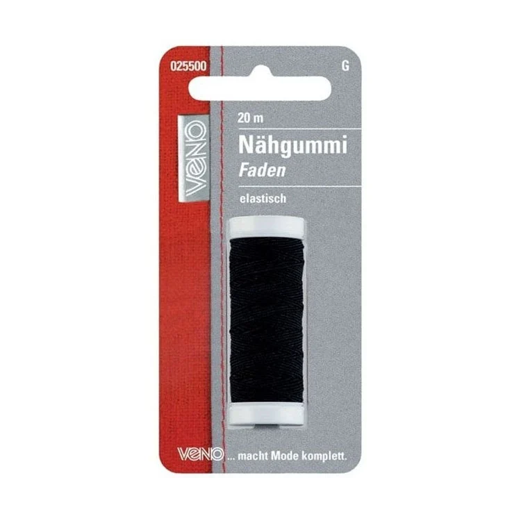 Elastic Nähfaden schwarz