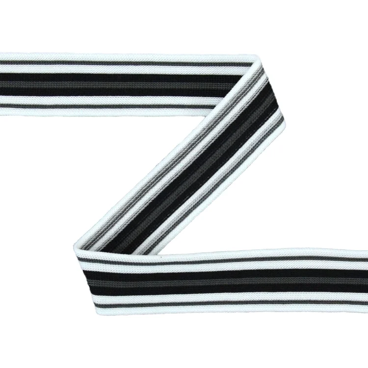 Elastikband Multistreifen, schwarz