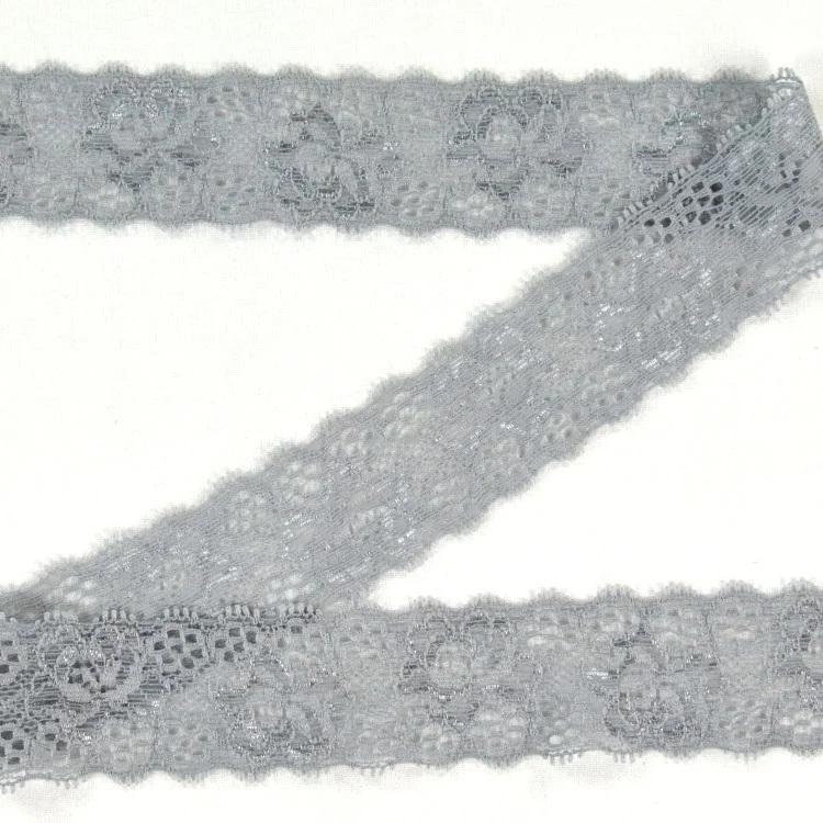 Elastische Spitze, hellgrau