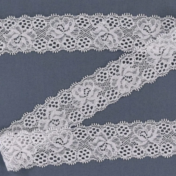 Elastische Spitze, weiss
