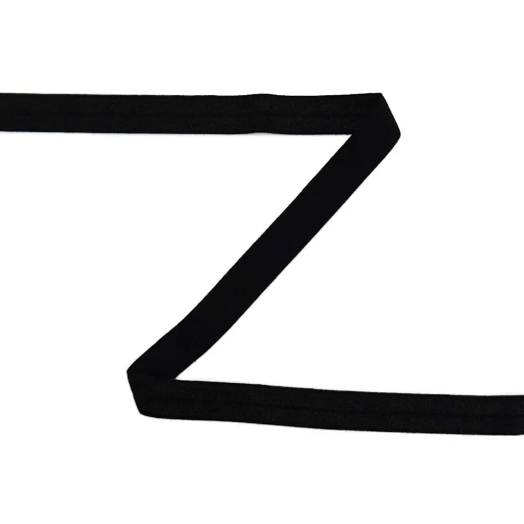 Elastisches Einfassband, schwarz 15 mm