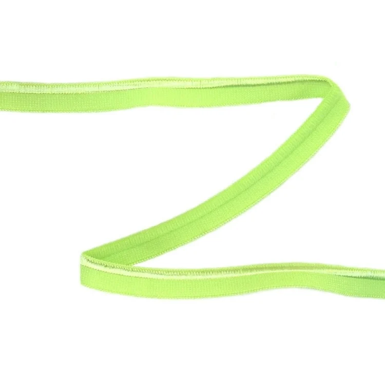 Elastisches glänzendes Paspelband, hellgrün 10 mm