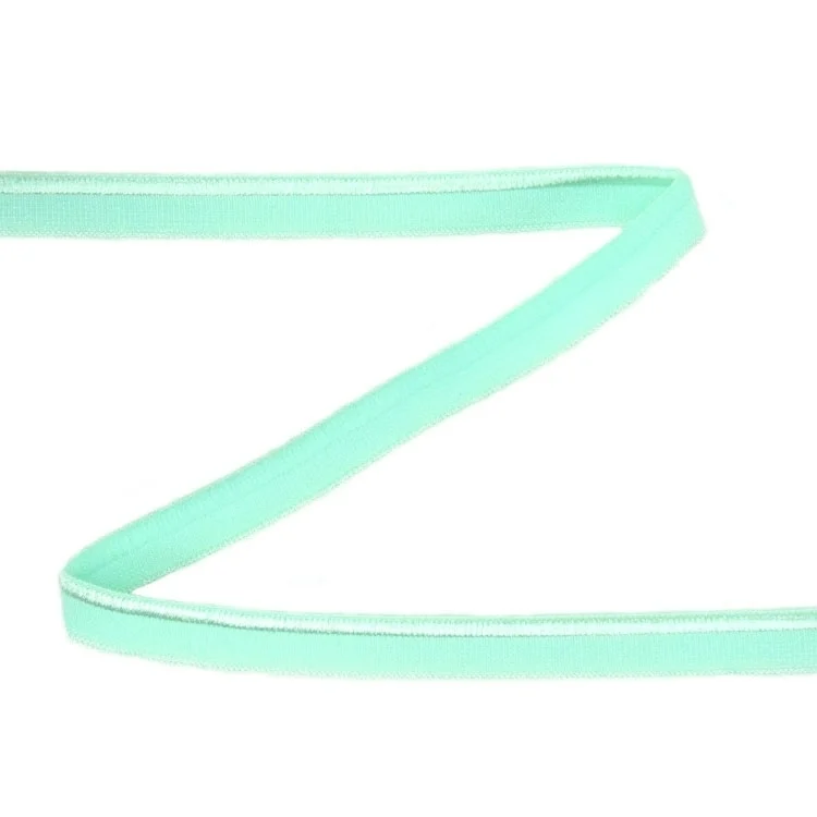 Elastisches glänzendes Paspelband, mint 10 mm