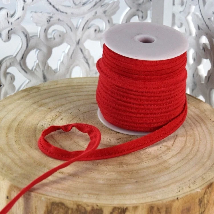 Elastisches Paspelband, rot