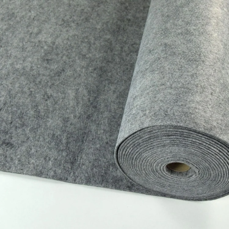 Filz, 3 mm, 90 cm breit, hellgrau-meliert
