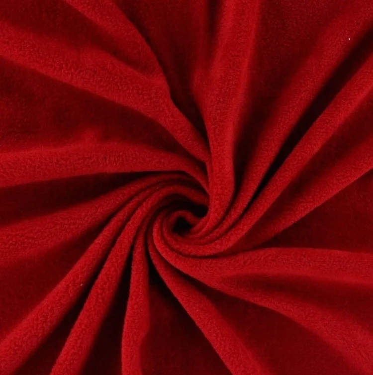 Fleece Antipilling dunkelrot