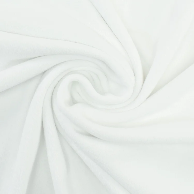 Frottee-Jersey, weiss