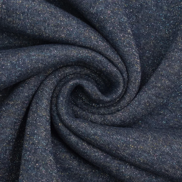 Glitzer Multicolor Sweatshirt marineblau meliert