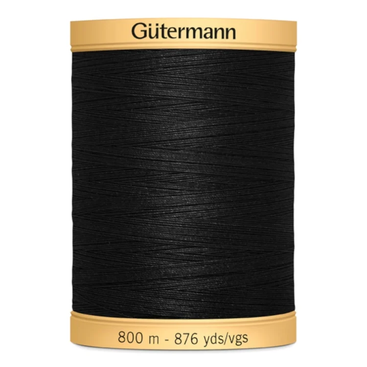 Gütermann C NE 50 Baumwollgarn 800 m, schwarz