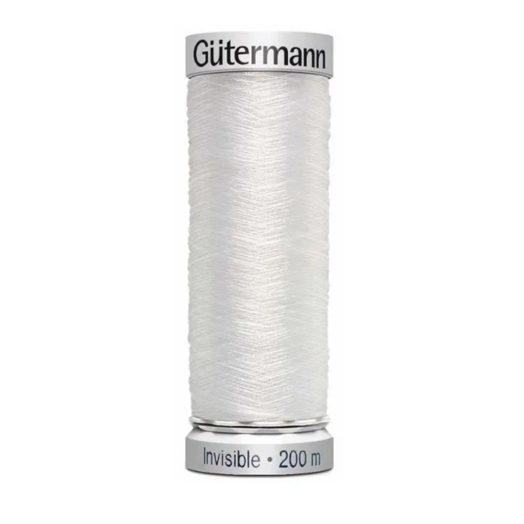 Gütermann Sulky Invisible Nähfaden, weiss (1001), 200 m