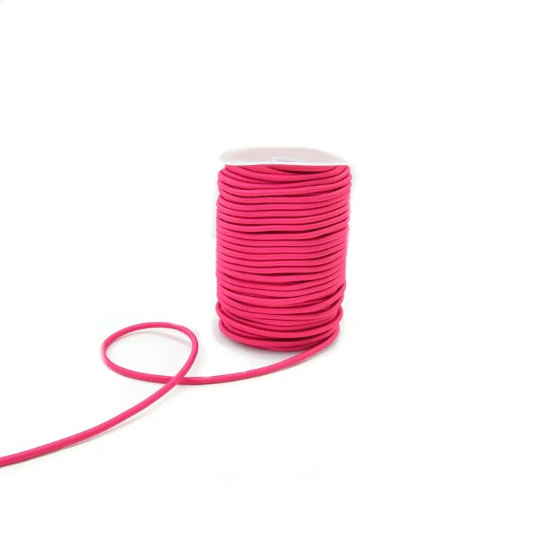 Gummikordel glänzend, pink