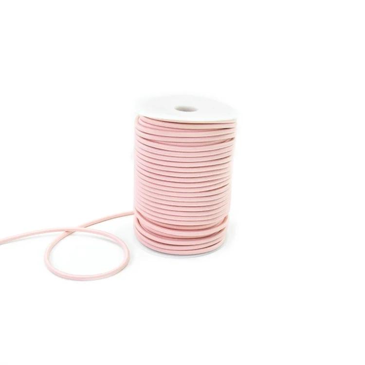 Gummikordel glänzend, rosa