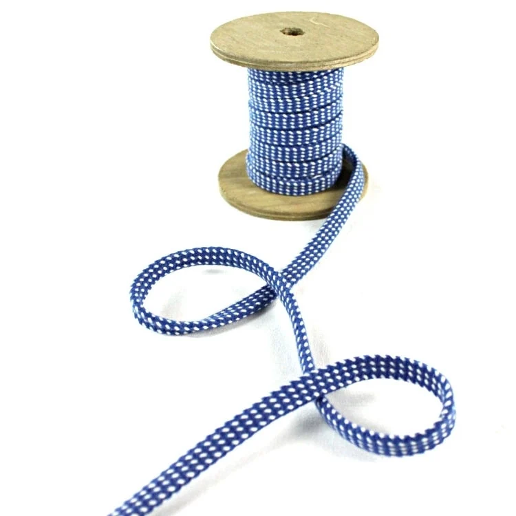 Hoodieband 10mm, blau weiss