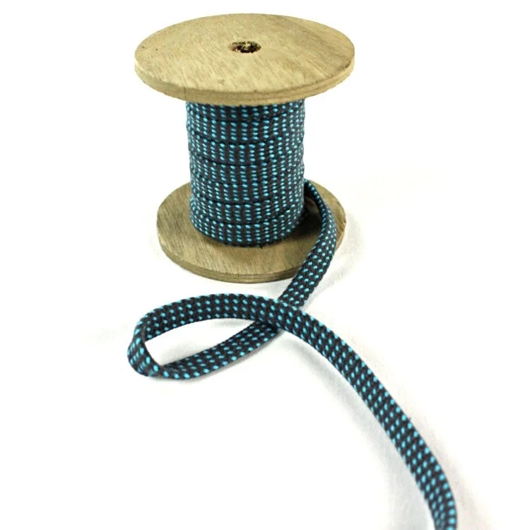 Hoodieband 10mm, dunkelgrau türkis