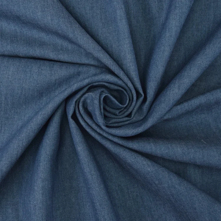 Jeansstoff leicht Uni, blau
