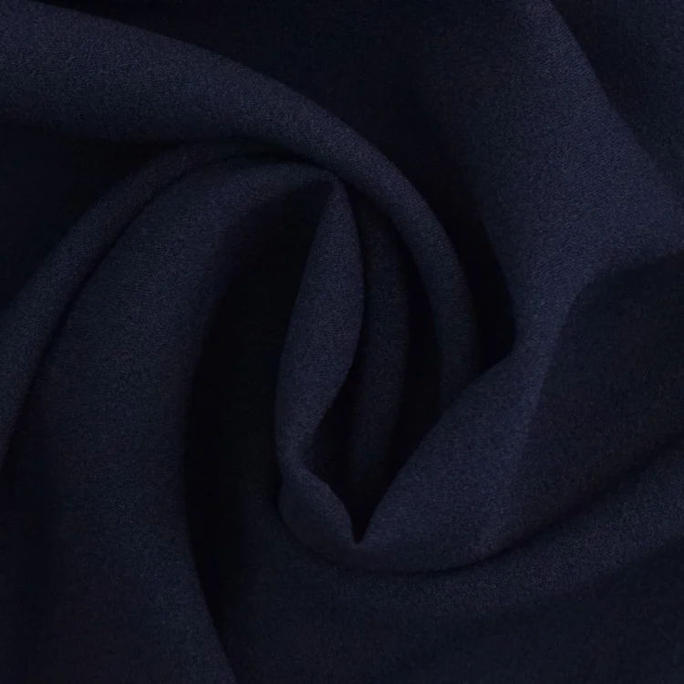 Krepp Georgette Uni, marineblau