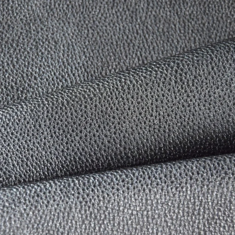 Kunstleder Zuschnitt Metallic matt dunkelgrau 66 x 45 cm