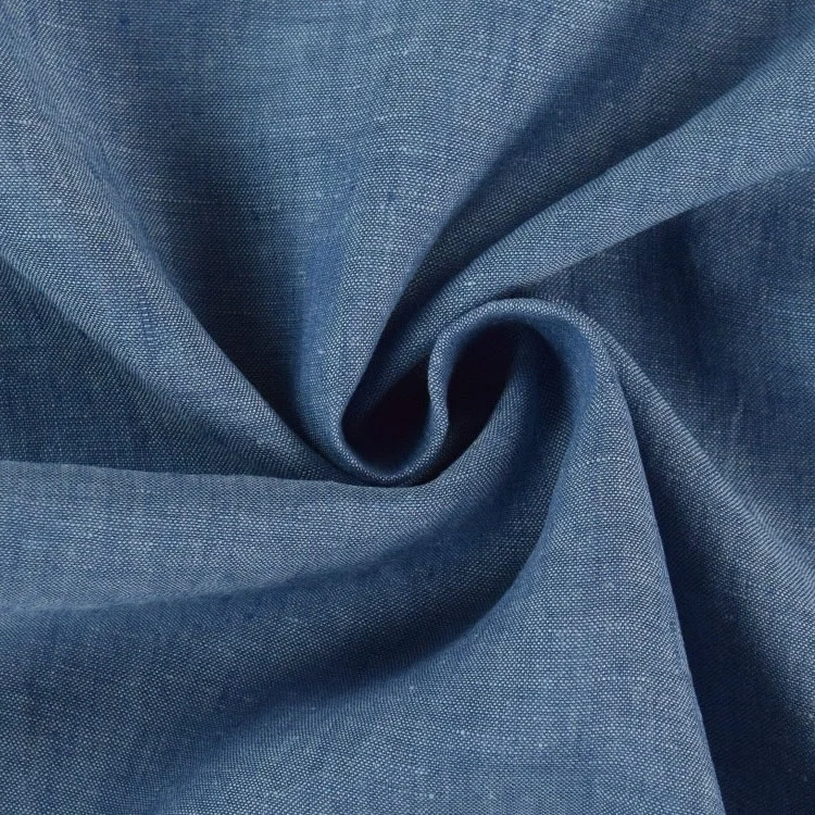 Leinenstoff Georgio, jeansblau