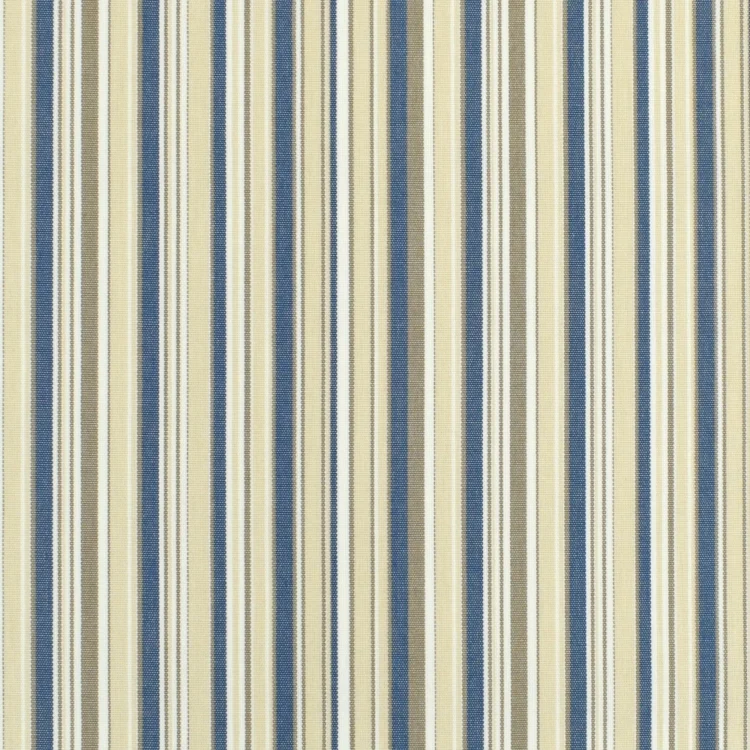 Markisen Outdoorstoff Streifen schmal creme-blau, 160 cm