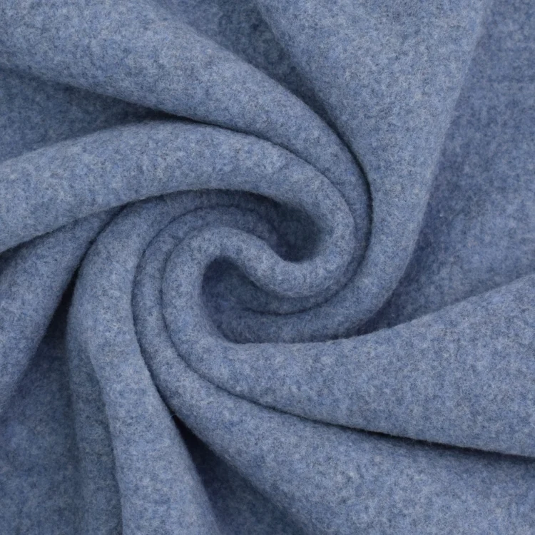 Organic Baumwollfleece, jeansblau