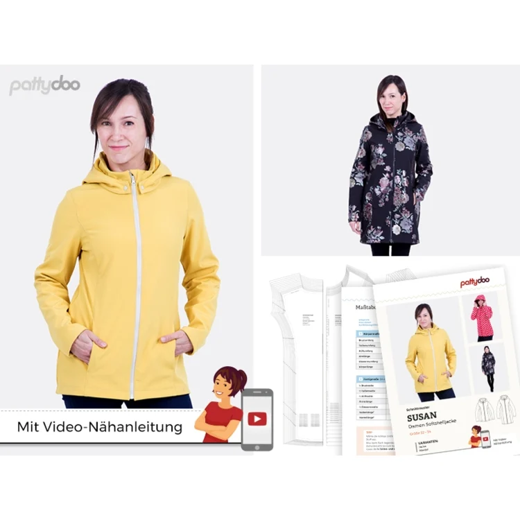 pattydoo Softshelljacke Susan Papierschnittmuster