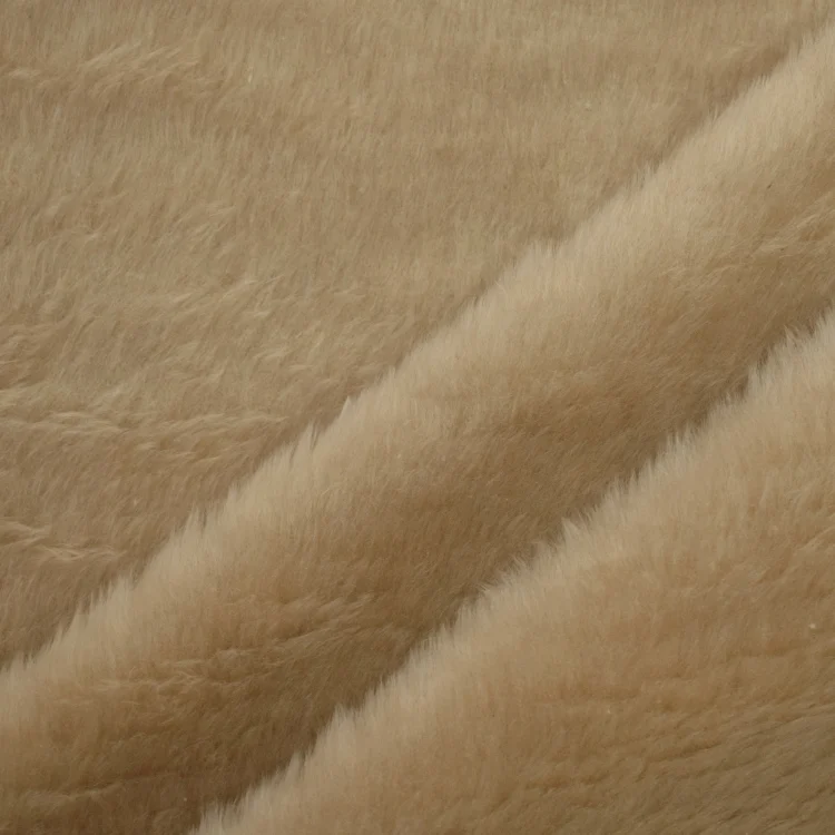Plüschstoff beige
