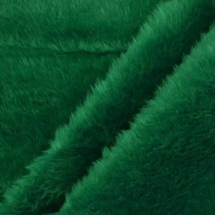Plüschstoff grün