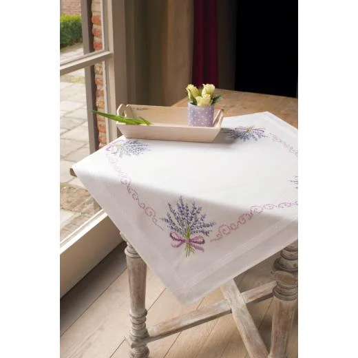 Vervaco - Tischdecke Lavendel vorgedruckt