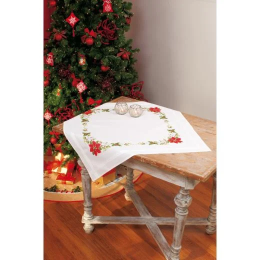 Vervaco - Tischdecke Weihnachtsstern vorgedruckt