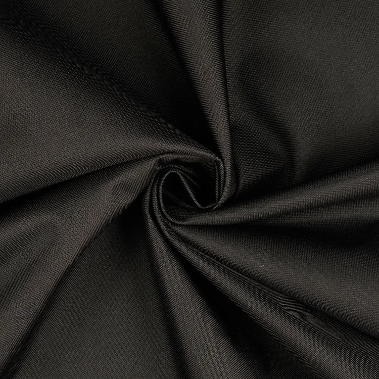Polyester Outdoorstoff uni schwarz