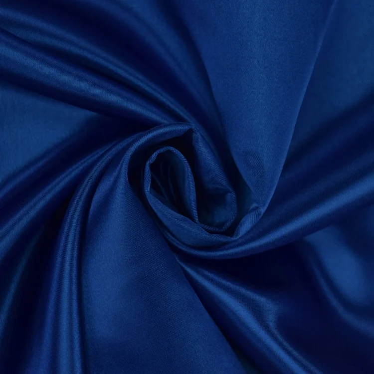 Polyester-Satin blau