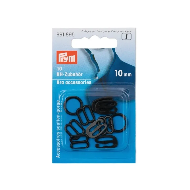 Prym BH-Zubehör 10 mm, schwarz