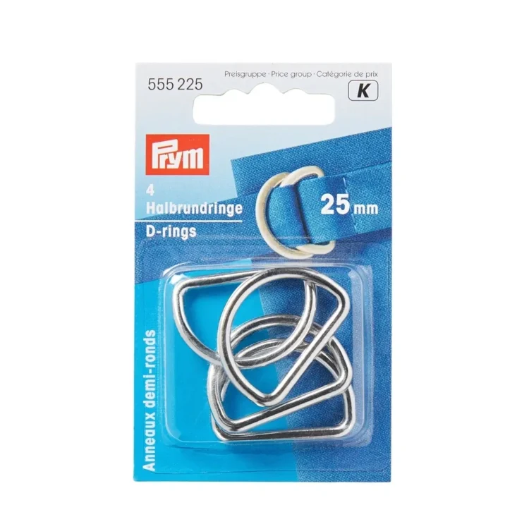 Prym D-Ringe 25 mm silber