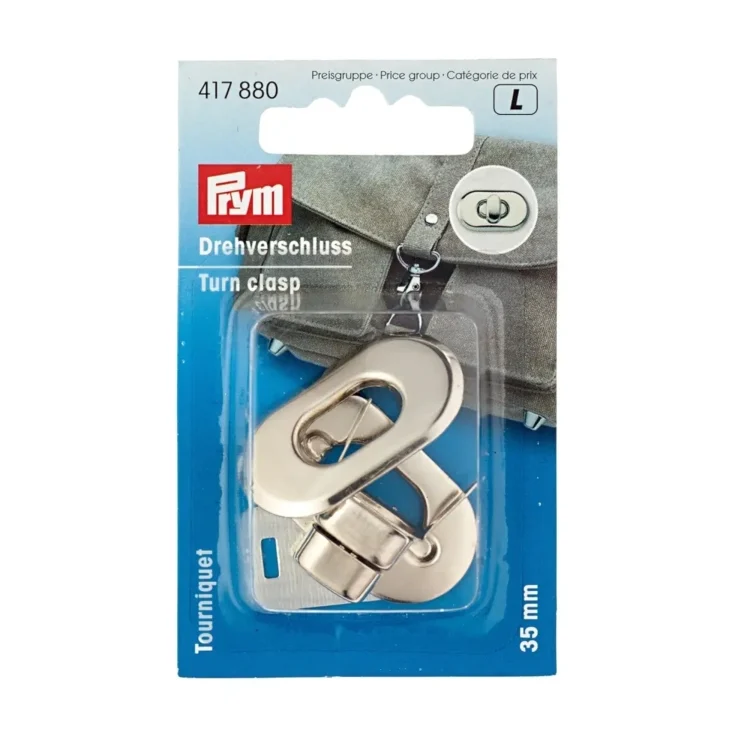 Prym Drehverschluss für Taschen, Größe: 35 x 20 mm