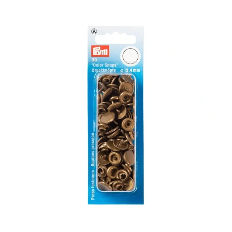 Prym Druckknöpfe Color Snaps rund 12,4 mm, gold