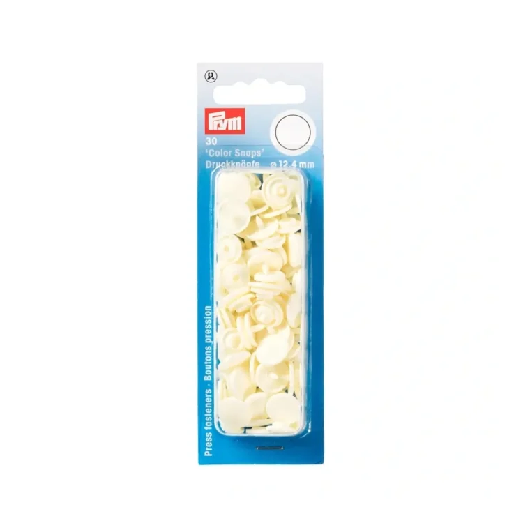 Prym Druckknöpfe Color Snaps rund 12,4 mm, perle
