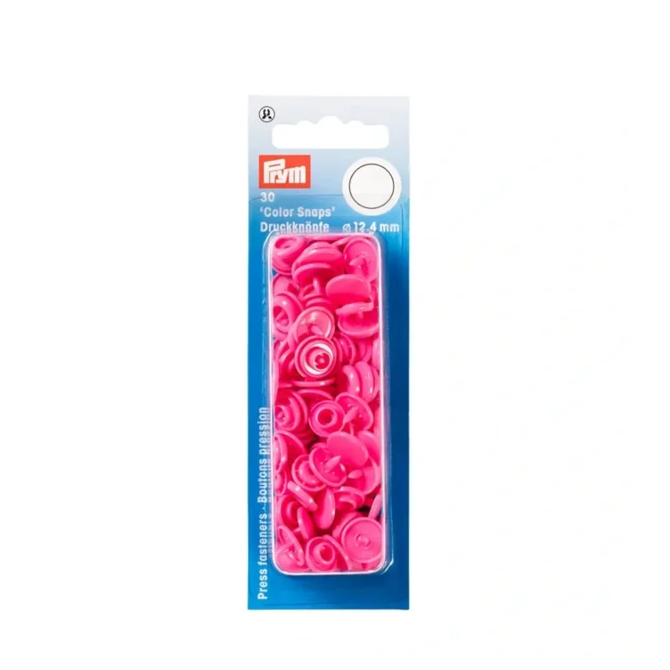 Prym Druckknöpfe Color Snaps rund 12,4 mm, pink