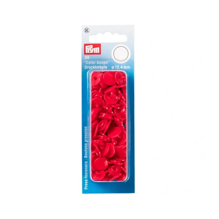 Prym Druckknöpfe Color Snaps rund 12,4 mm, rot