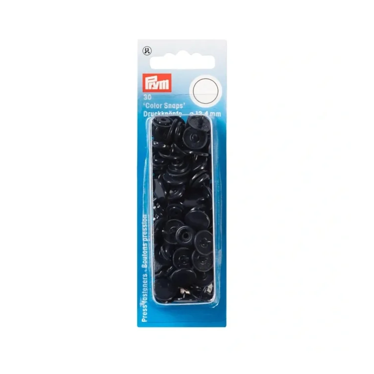 Prym Druckknöpfe Color Snaps rund 12,4 mm, marineblau