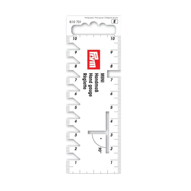 Prym Handmaß mini,10cm lang weiss