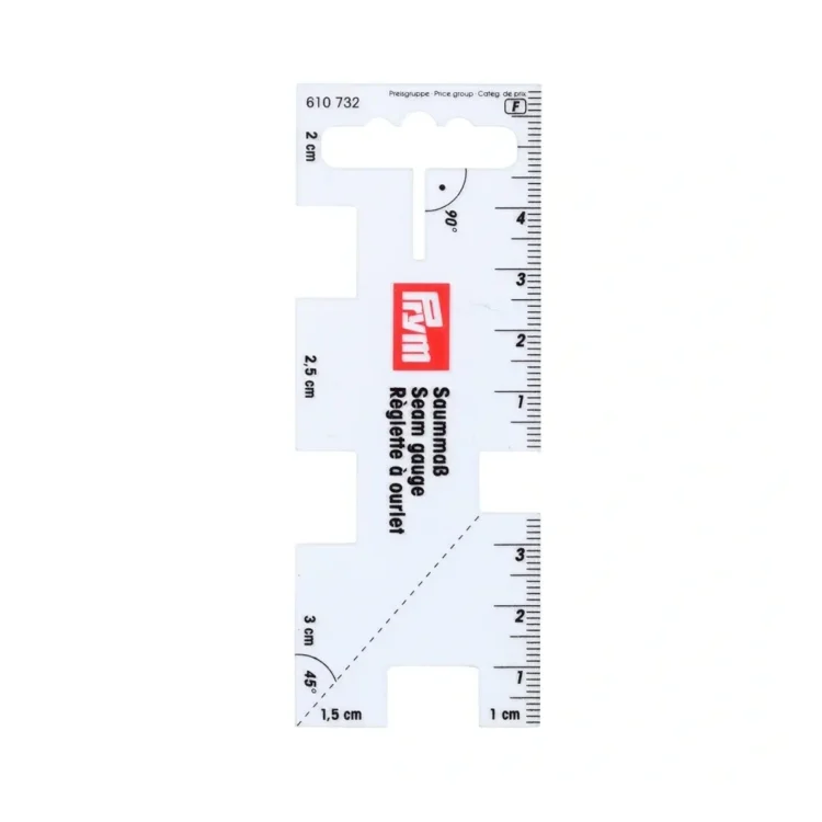 Prym Saummaß,8cm lang durchsichtig