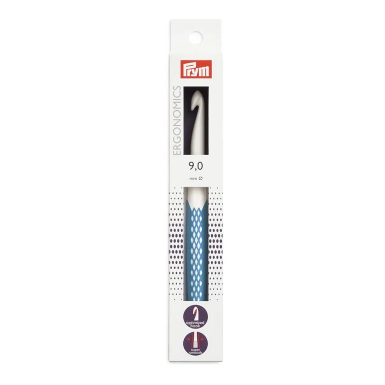 Prym Wollhäkel-Nadel ergonomisch Stärke 9, 18 cm