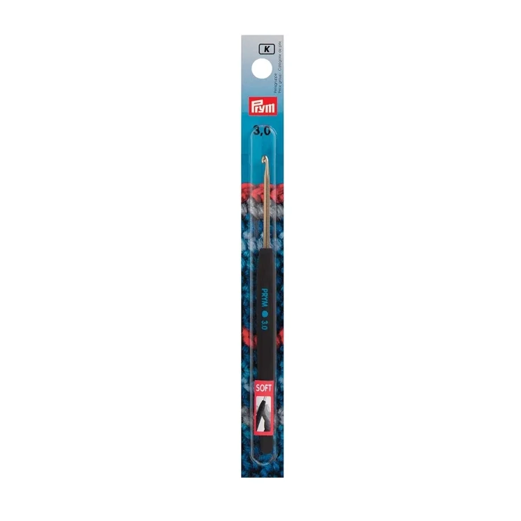Prym Wollhäkelnadel Soft Griff 3,0 mm