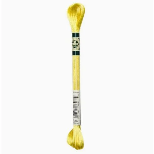 DMC Satin-Stickgarn - S307 zitrone