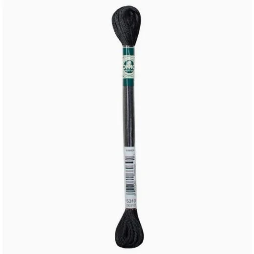 DMC Satin-Stickgarn - S310 schwarz