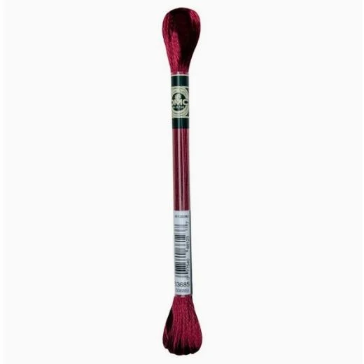 DMC Satin-Stickgarn - S3685 malve sehr dunkel