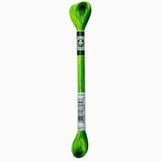 DMC Satin-Stickgarn - S471 avocadogrün sehr hell
