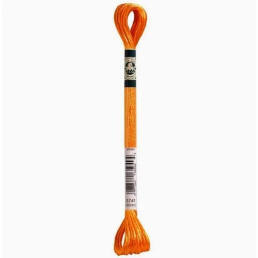 DMC Satin-Stickgarn - S741 mandarine mittel