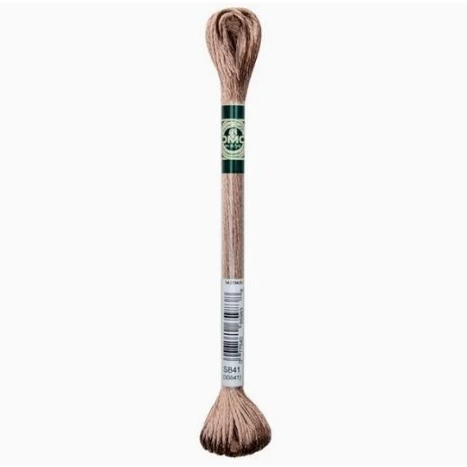 DMC Satin-Stickgarn - S841 beigebraun hell
